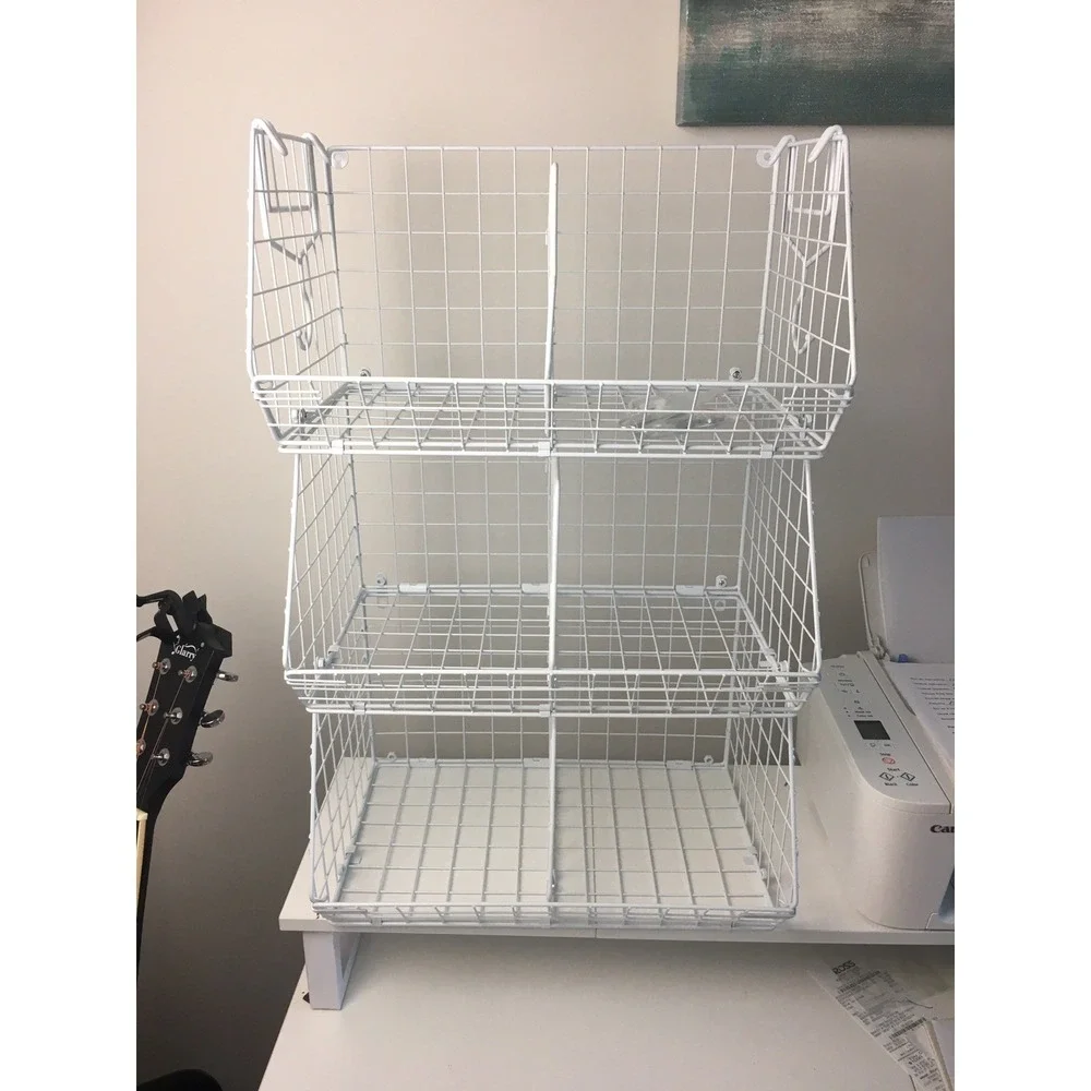3 Tier Extra Large Closet Hanging Shelves with Divider, 16.5